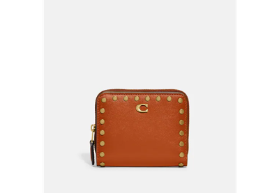 Coach Billfold Wallet With Rivets