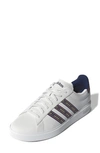 Adidas Originals Grand Court 2.0 Sneaker In White/ Mystery Blue/ Yellow