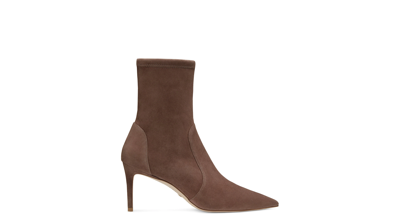 Stuart Weitzman Stuart 75 Stretch Bootie In Taupe