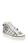 Adidas Originals Nizza Platform Mid Sneakers In White With Butterfly Print