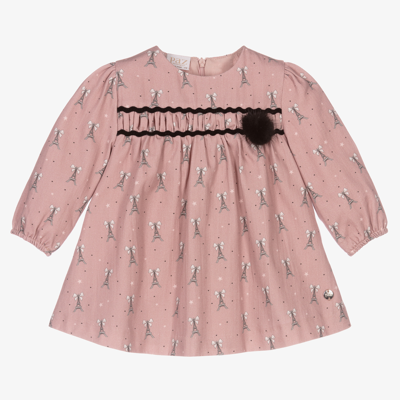 Paz Rodriguez Babies' Girls Pink Cotton Dress