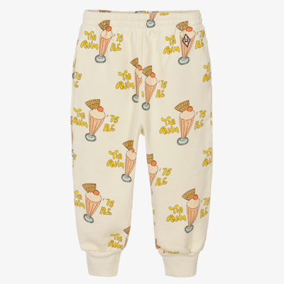 The Animals Observatory Kids' Ivory Ice Cream Cotton Joggers