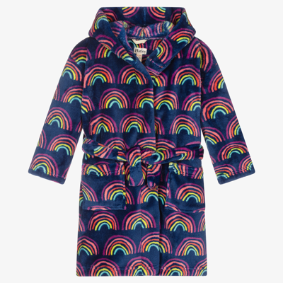 Hatley Babies' Girls Rainbow Dressing Gown In Blue