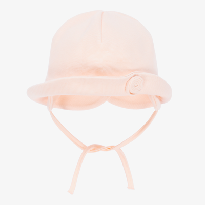 Sofija Babies' Girls Pink Cotton Hat