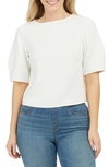Spanx Airluxe Puff Sleeve Top In Powder