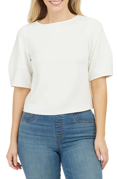 Spanx Airluxe Puff Sleeve Top In Powder