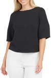 Spanx Airluxe Puff Sleeve Top In Very Black
