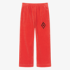 THE ANIMALS OBSERVATORY RED COTTON VELOUR TROUSERS