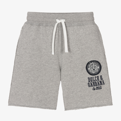 Dolce & Gabbana Babies' Boys Grey Jersey Shorts