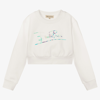 EMILIO PUCCI PUCCI TEEN GIRLS IVORY SWEATSHIRT