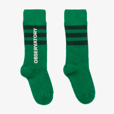 The Animals Observatory Babies' Green Cotton Socks