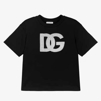 Dolce & Gabbana Kids' Boys Black Logo T-shirt