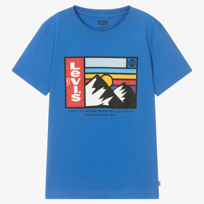 Levi's Teen Boys Blue Logo T-shirt
