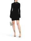 Blumarine Cut-out Wool Mini Dress In Black