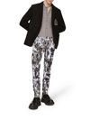 Dolce & Gabbana Embroidered Crest Wool Blend Sport Coat In Black