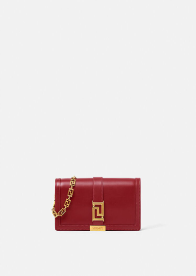 Versace Greca Goddess Mini Bag, Female, Burgundy, One Size