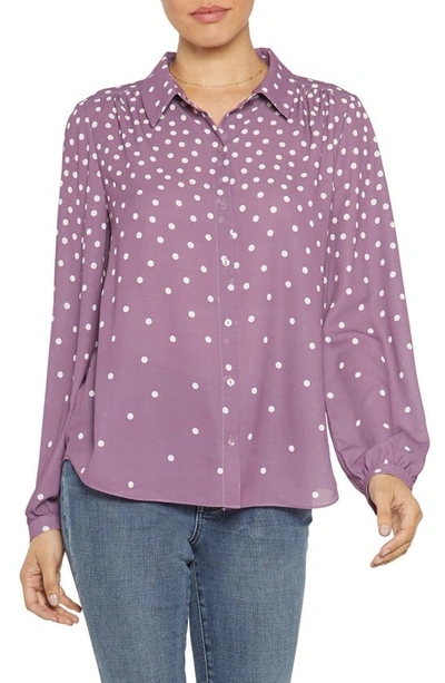 Nydj Modern Blouse In Purple