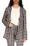 Sanctuary Women's City Houndstooth Blazer In Beige