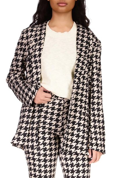 Sanctuary Women's City Houndstooth Blazer In Beige