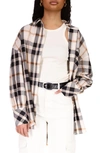 Sanctuary Plaid Tunic Shirt In Multi