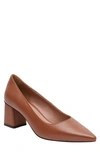 Linea Paolo Bilson Pointed Toe Pump In Cognac Nappa