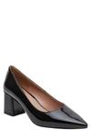 Linea Paolo Bilson Pointed Toe Pump In Black Patent