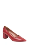 Linea Paolo Bilson Pointed Toe Pump In Red Nappa