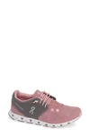 On Cloud Running Shoe In Charcoal/ Rose