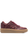 STELLA MCCARTNEY PANELLED LACE-UP SNEAKERS
