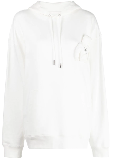 Opening Ceremony Miniature-patch Drawstring Hoodie In White