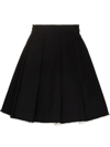 SHUSHU-TONG PLEATED RAW-HEM SKIRT