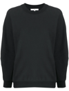 Tibi Cocoon Crewneck Sweatshirt In Black