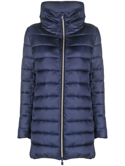 Save The Duck Lydia Padded Coat In Blue