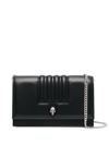 Alexander Mcqueen Skull-stud Padded Crossbody Bag In Black