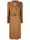 Tagliatore Jole Double-breasted Trench Coat In Brown