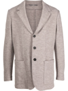 Canali Single-breasted Tailored Blazer In Grey