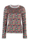Valentino Lurex Jacquard Sweater In Multicolor