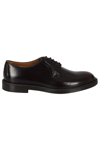 Doucal's Scarpe Derby Doucals In Pelle Spazzolata In Burgundy