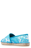 Etro Espadrilles With Liquid Paisley Beach Print In Gnawed Blue