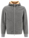 Brunello Cucinelli Jersey Hoodie In Multi