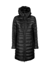 Canada Goose Cypress Hooded Quilted Shell Down Jacket In Nero