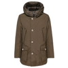 Woolrich Arctic Hooded Down Coat In Verde