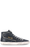 Golden Goose Slide Classic High-top Distressed Sneakers