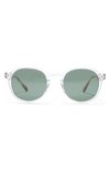 Ted Baker 49mm Round Polarized Sunglasses