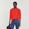 Sandro Industrial Cashmere Sweater In Orange