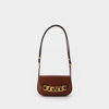 Valentino Vlogo Leather Crossbody Bag In Brown