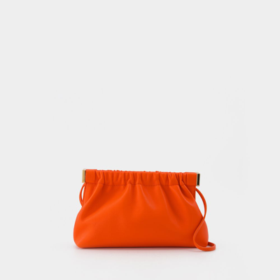 Nanushka Tasche Bar Clutch Mini Aus Leder Vegan In Orange