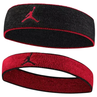 Jordan Chenille 2 Pack Headbands In Black/gym Red/gym Red