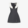Shushu-tong Bow-detail Sleeveless Dress In Grey