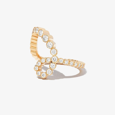 SOPHIE BILLE BRAHE 18K YELLOW GOLD ENSEMBLE RUBAN DIAMOND RING,R123ESRWH18468144